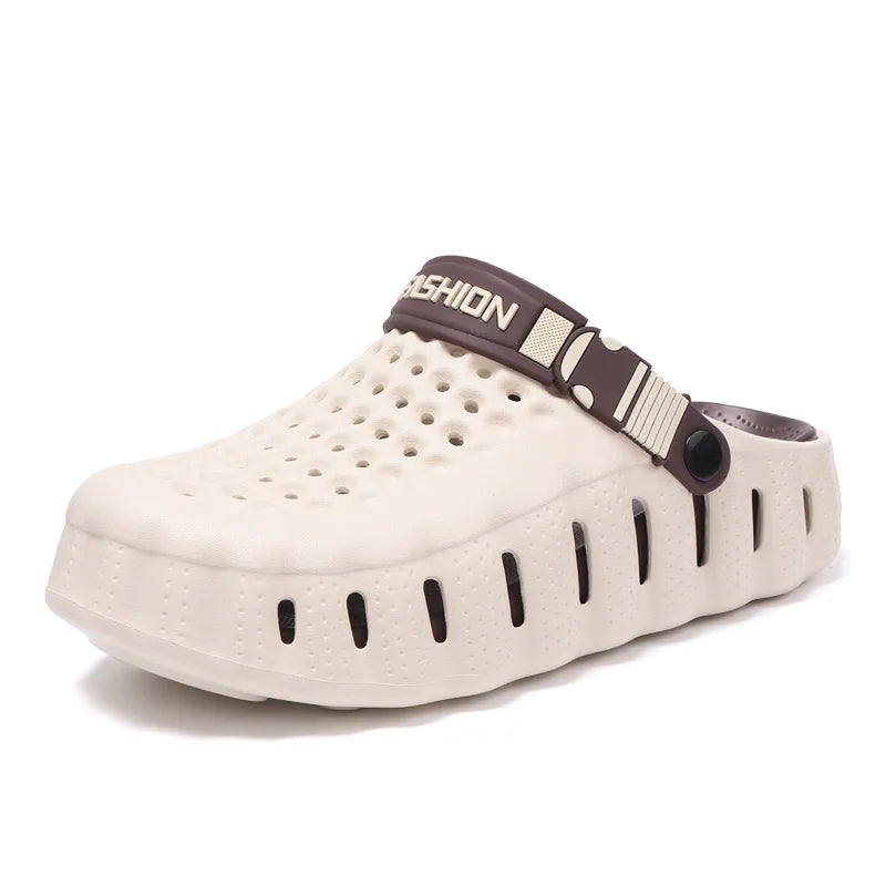 Unisex EVA Hole Sandals - Breathable Lightweight Casual Garden & Beach Shoes with Soft Sole