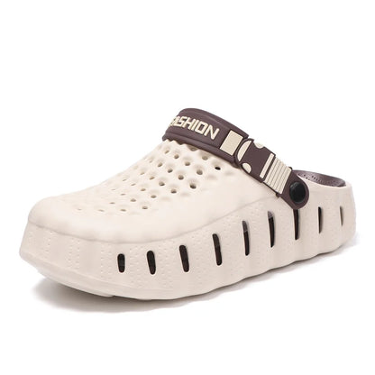 Unisex EVA Hole Sandals - Breathable Lightweight Casual Garden & Beach Shoes with Soft Sole