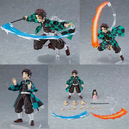 Figma Demon Slayer Action Figures – Rengoku, Tanjirou, Nezuko & Zenitsu Kimetsu no Yaiba Toys