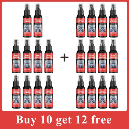 Car Nano Ceramic Coating Kit – Professional High Gloss Paint Protection & Scratch Repair Auto Detailing Solution