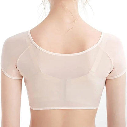 T-shirt Shape Sweat Pads - Washable Armpit Sweat Guards Shield Deodorant for Women Girls - Reusable Underarm Perfume Absorbent