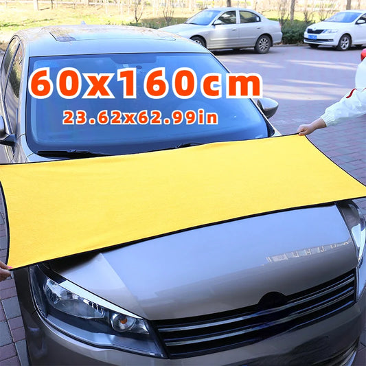 60×160CM Microfiber Car Wash Towel – Drying & Detailing Cloth for Car Care and Cleaning Supplies