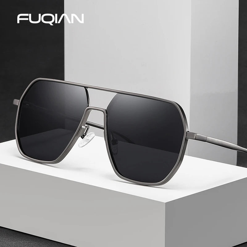 Luxury Metal Photochromic Sunglasses – Fashion Polarized UV400 Chameleon Anti-Glare Driving Glasses for Men & Women
