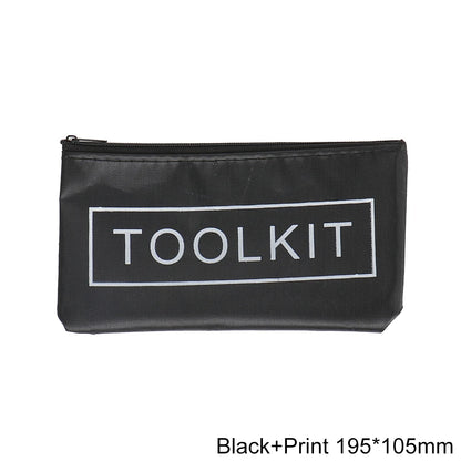 Waterproof Oxford Canvas Tool Bag — 420D Zipper Organizer, Portable Travel Storage Pouch for Tools & Accessories