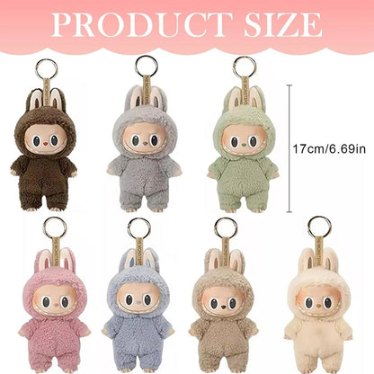 Labubu Anime Plush Doll Figure – Sweetheart Vinyl Pendant, Kawaii Backpack Decoration, Kids Christmas Gift