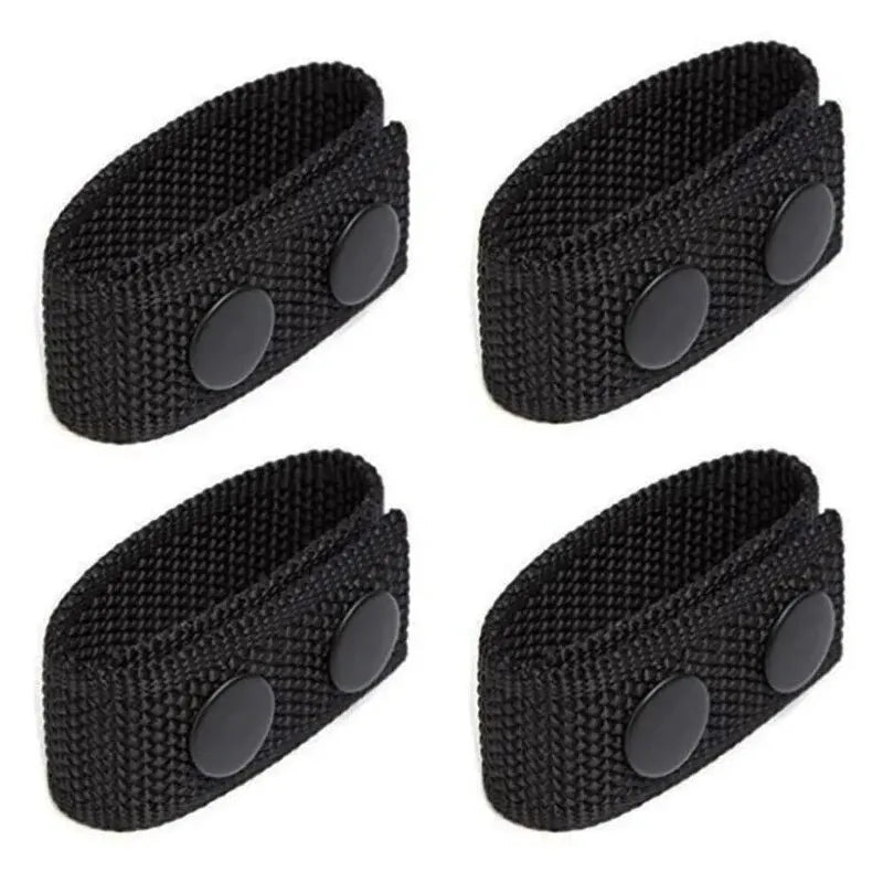 4Pcs Multi-Functional Tactical Belt: Portable Double Nylon Buckle Outdoor Sports Accessory with Fixed Buckle
