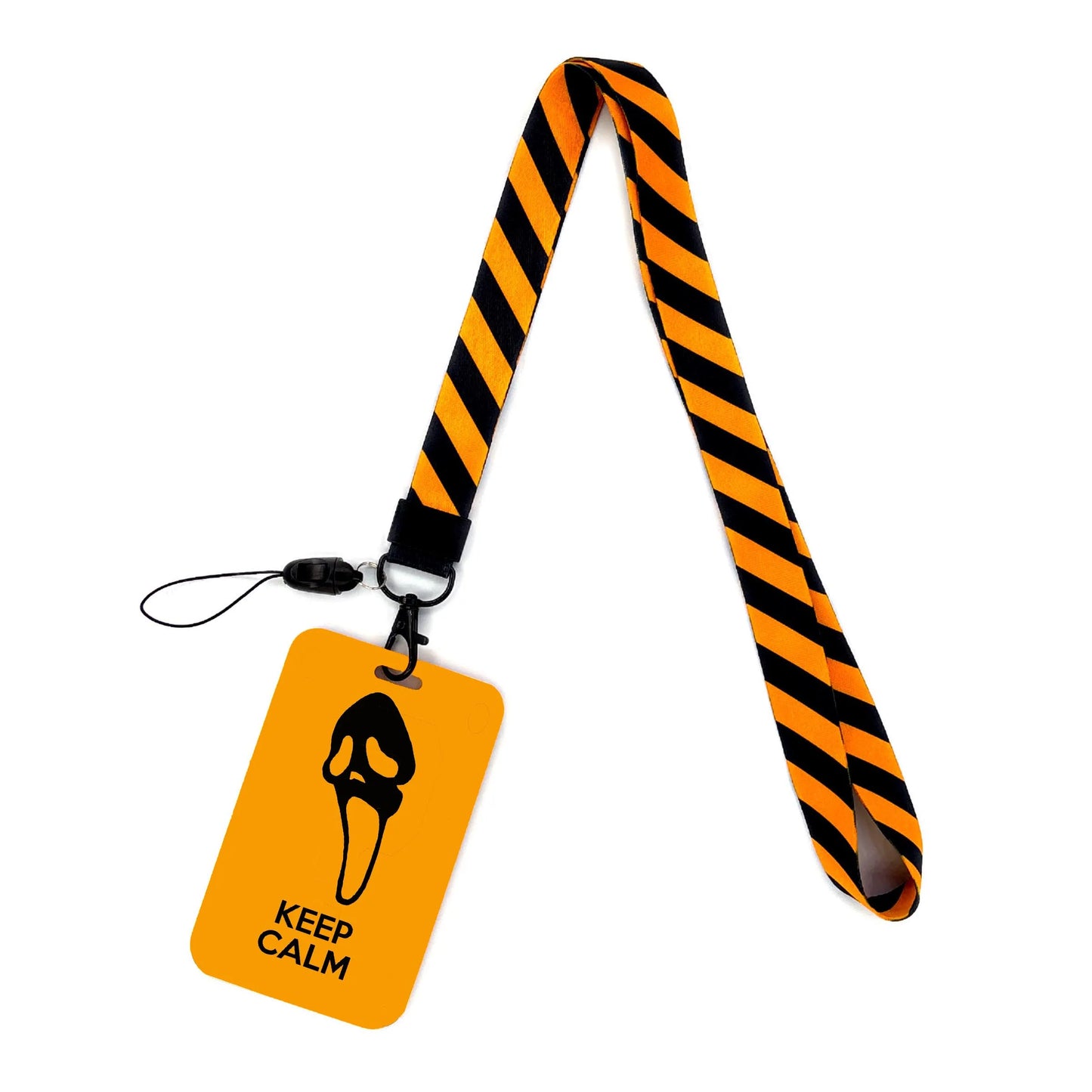 Vintage Tape ID Card Holder with Hanging Rope – Mobile Phone & Chest Card Lanyard