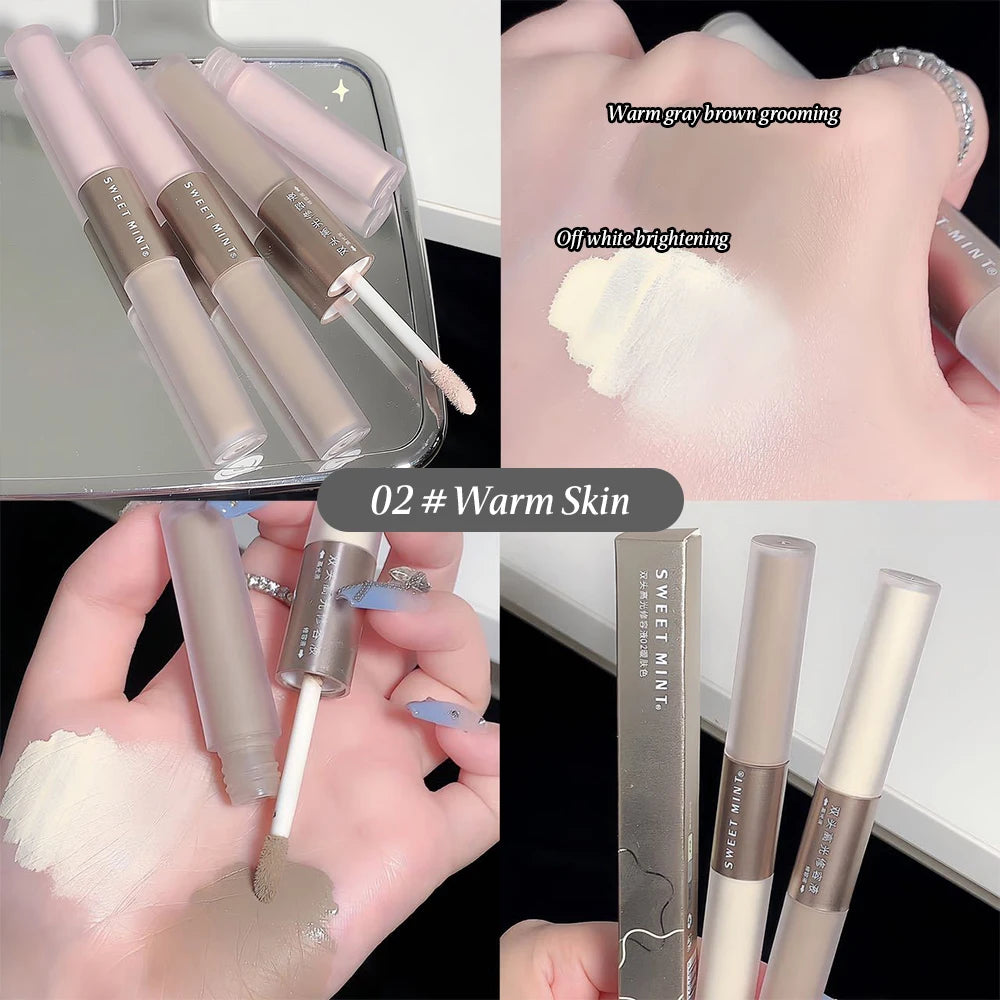 Double-Ended Contouring Stick – Liquid Highlighter & Shadower for Natural, Long-Lasting Contour