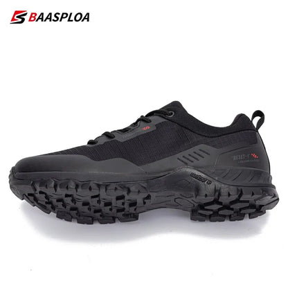 Baasploa Men’s Waterproof Hiking Shoes — Anti-Skid, Wear-Resistant Outdoor Travel Sneakers