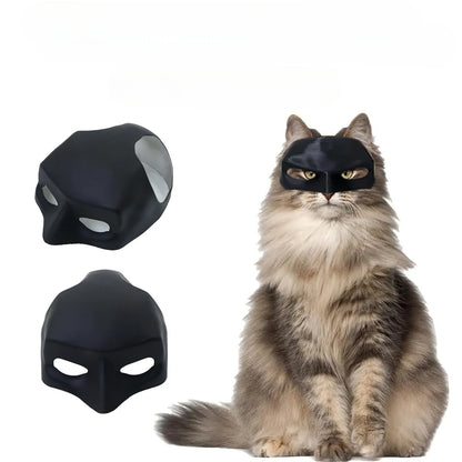 Cat Avenger Bat Mask - 3D Printed Halloween Cosplay Hat and Pet Photo Prop
