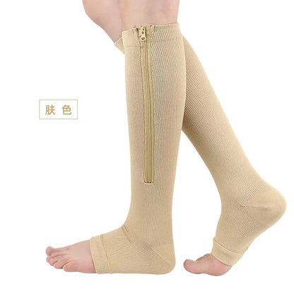 Medical Compression Socks - High Elasticity Closed Toe Stockings for Men and Women