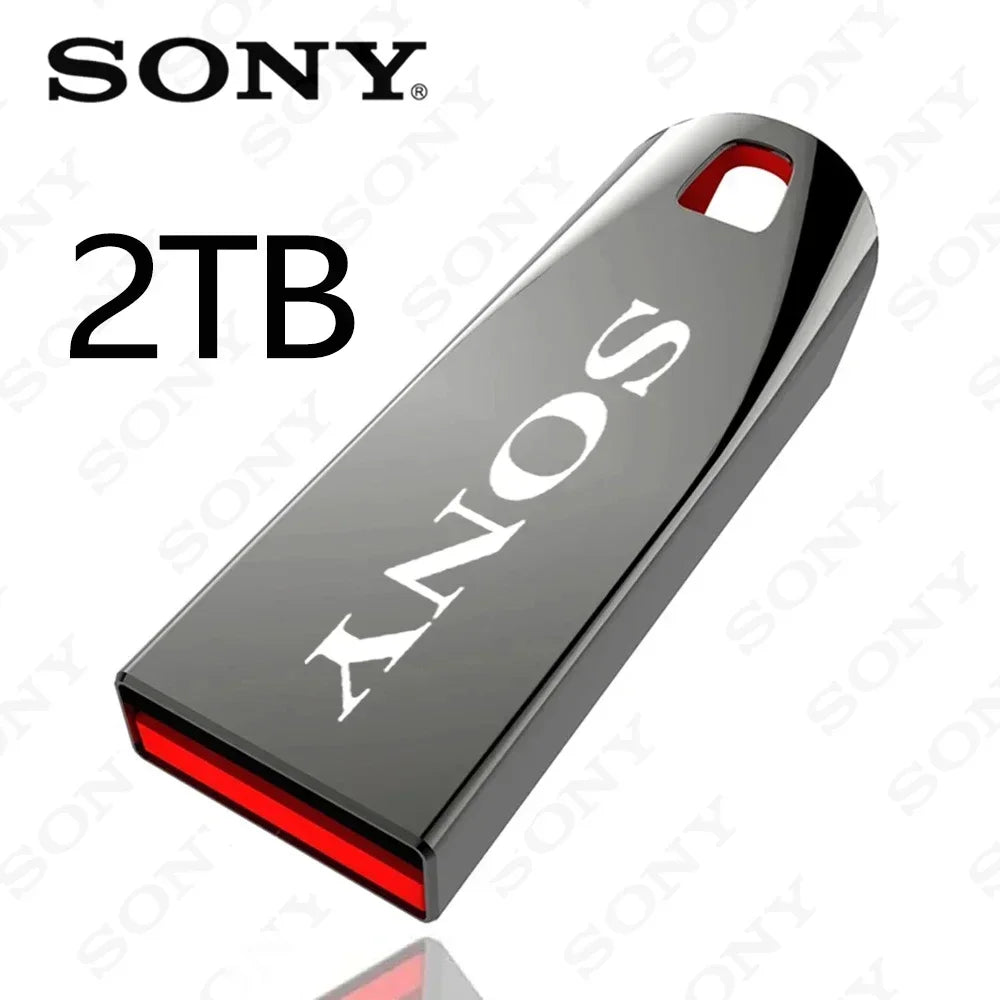 SONY 2TB USB 3.0 Flash Drive, High-Speed Metal Pendrive, Waterproof Portable USB Memory Stick