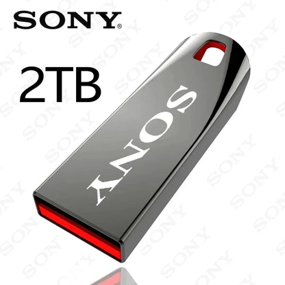SONY 2TB USB 3.0 Flash Drive, High-Speed Metal Pendrive, Waterproof Portable USB Memory Stick