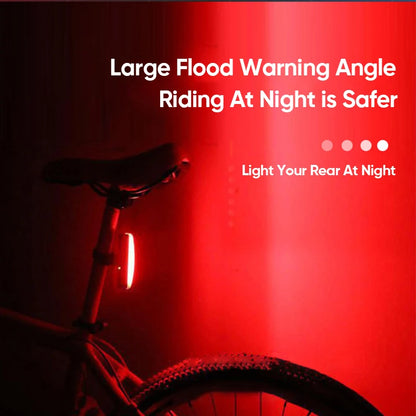 6 Modes LED Warning Bicycle Taillight – Waterproof Rear Flashlight for MTB, Helmet Light, and Cycling Safety Lamp