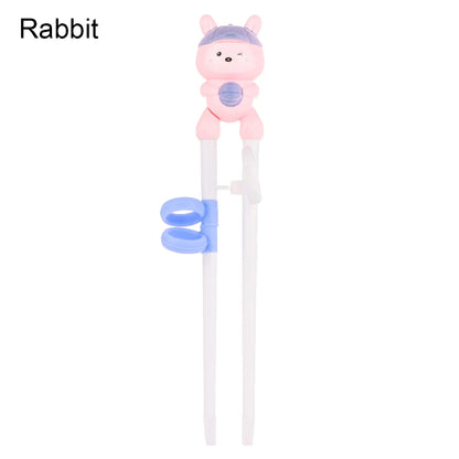 Cartoon Animal Training Chopsticks - Reusable Kids Learning Chopsticks for Baby Self-Feeding