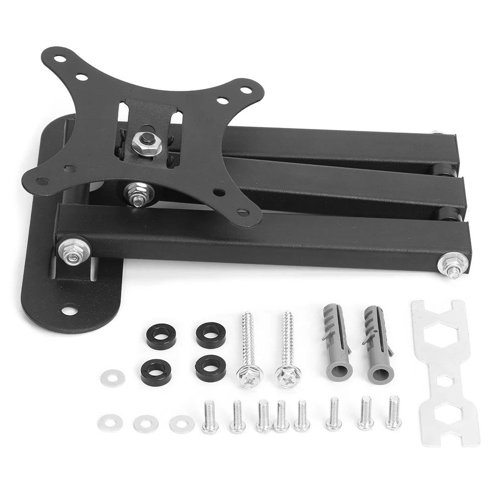 Universal Retractable TV Wall Mount Bracket – Load-Bearing 30KG for 17-32" LCD Monitors & TVs