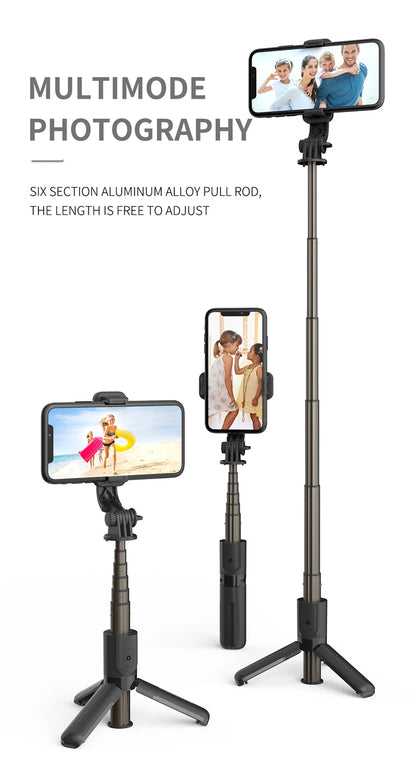 VRIG TP-08 TP-06 Aluminum Alloy Tripod Selfie Stick – 360° Rotatable with Cold Shoe Mount & 1/4" Screw, 1.5kg Load Capacity