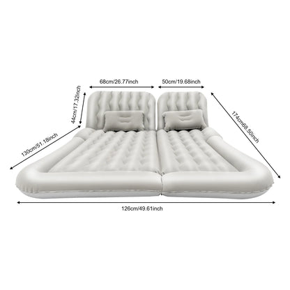 Universal Foldable Inflatable Car Bed - Portable Back Seat Air Mattress Set with Pump & Pillow