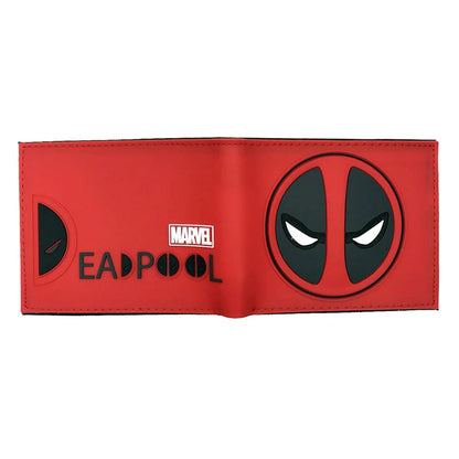 Marvel Comics Deadpool Wallet – PVC Short Purse with Coin Pocket for Men & Women