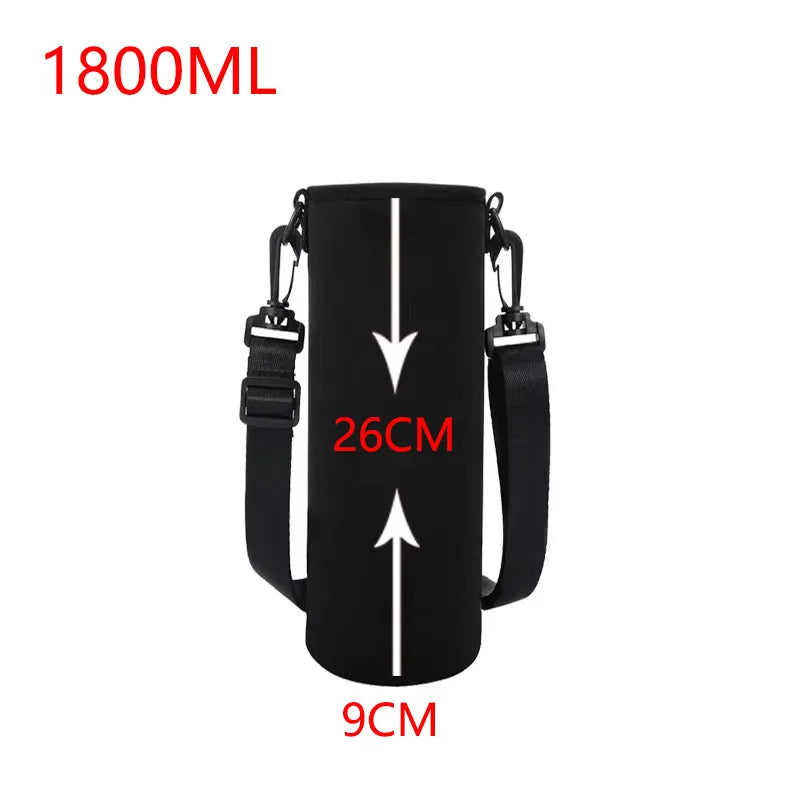 750/1000/1500ML Sports Water Bottle Insulated Neoprene Sleeve – Portable Bottle Carrying Case & Thermal Holder Bag