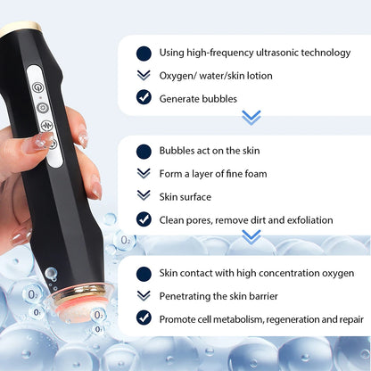 Oxygen Bubble Pen - Portable CO2 Oxygen Facial Machine for Skin Care, Facial SPA & Beauty Treatment