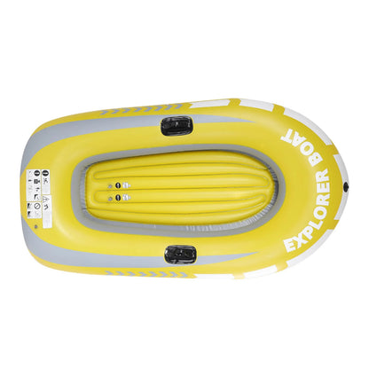 PVC Inflatable Kayak – 2-Person Canoe for Rowing, Fishing, Drifting & Diving Air Boat