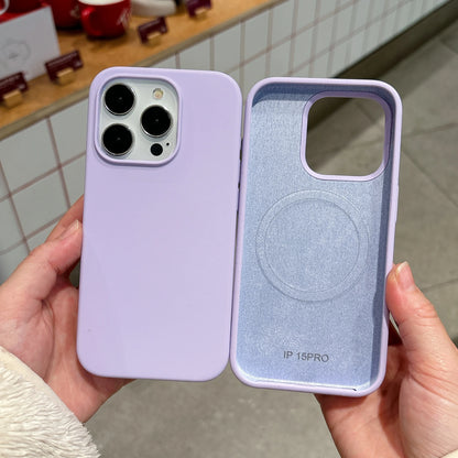 MagSafe Liquid Silicone Phone Case - Magnetic Wireless Charging Cover for iPhone 11-17 Series Pro Max Plus Models