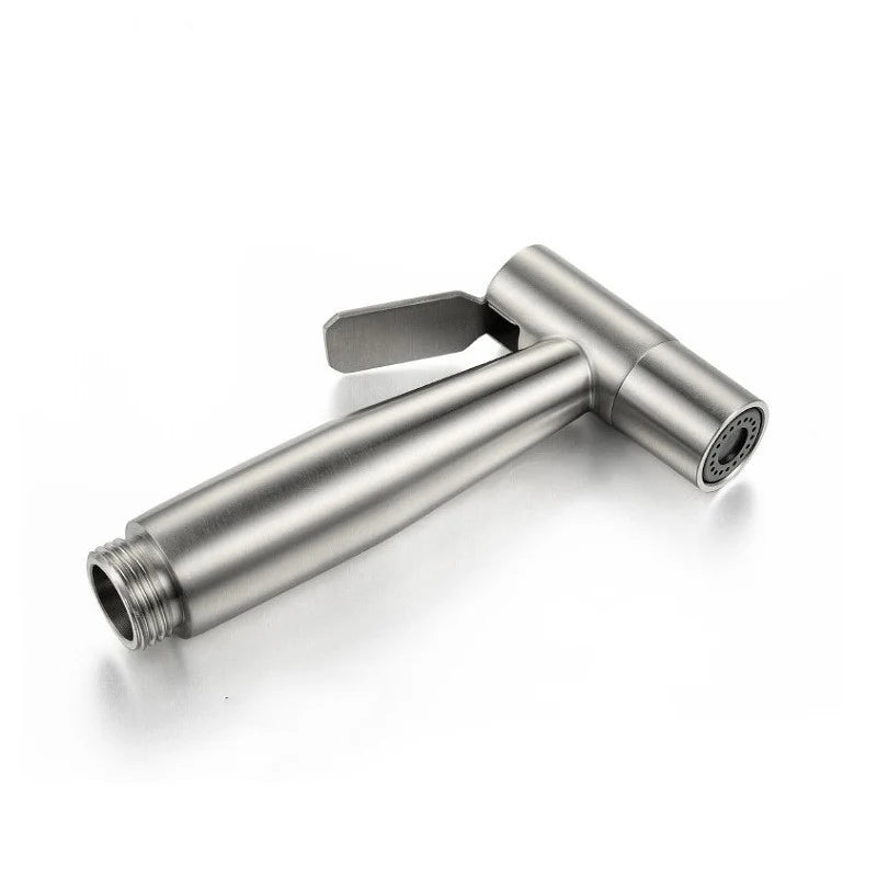 Baokemo Stainless Steel Toilet Spray Gun - Portable Bathroom Cleaning & High-Pressure Flushing Booster for Outdoor Use