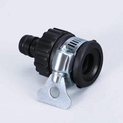 2PC Universal Faucet Adapter Set - Plastic Hose Fittings with Quick Connect for Car Wash & Garden Irrigation