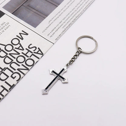 Classic Cross Keychain - Fashion Car Key Ring Pendant & Bag Jewelry Accessory