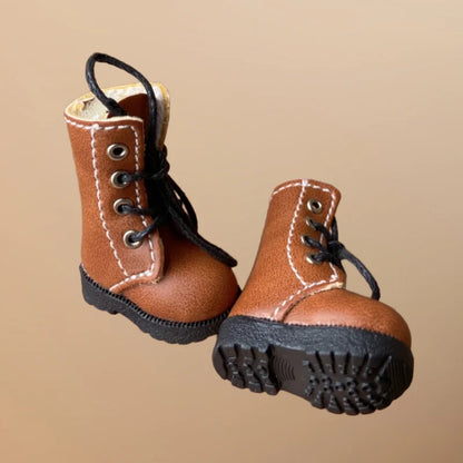 Tilda Doll Boots – 1/8 Mini Leather Shoes for Blythe & Azone Dolls, Casual Doll Accessories