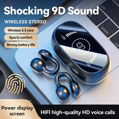 Original M47 Wireless Earbuds - Bluetooth Headset with Mic, Bone Conduction Sports Earphones, Charging Earbuds