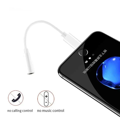 Lightning to 3.5mm Headphone Adapter for iPhone 11-15, Pro Max, SE 2020, XS, XR, X, 8, 7 – AUX Audio Cable for iOS Devices