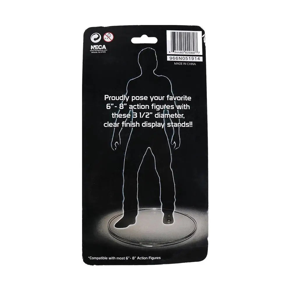 6-8" Neca Model Display Stands — Clear & Black Plastic Base for Action Figures & Toy Models