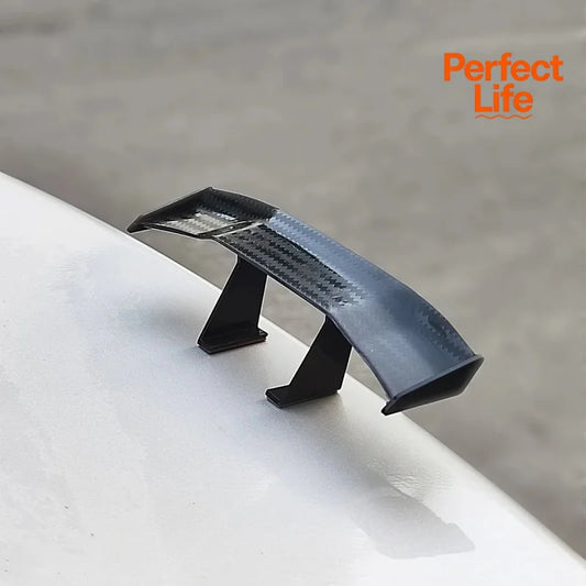 Mini Carbon Fiber Look Rear Spoiler - GT Style Car Winglet Decoration Auto Exterior Accessory