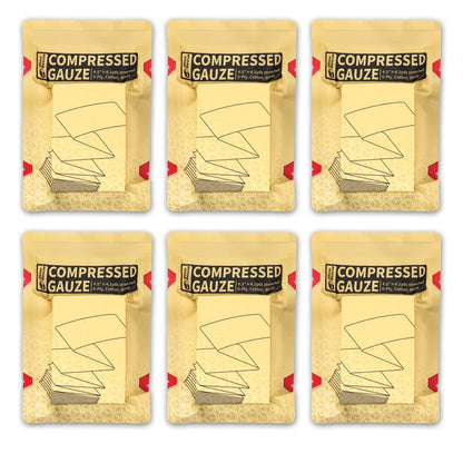 RHINO RESCUE Sterile Compressed Gauze for Emergency Wound Dressing – First Aid & Trauma Kit Essential