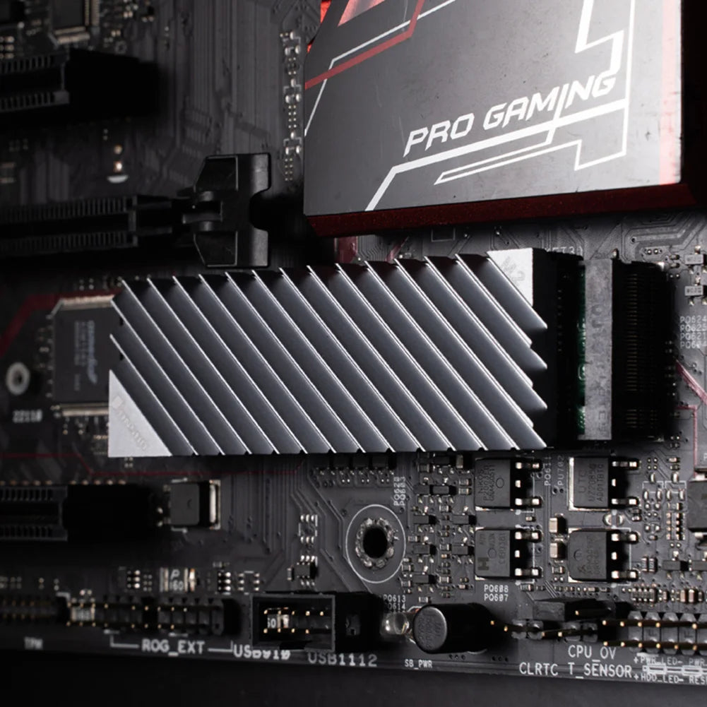 Jonsbo M.2 SSD NVMe Heat Sink - Aluminum 2280 SSD Gasket with Silicone Thermal Pad for PC
