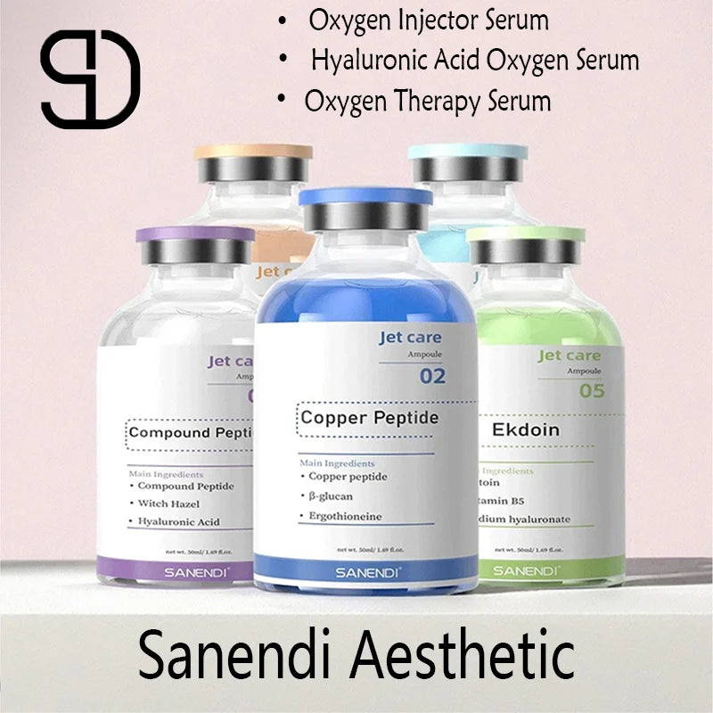 Hyaluronic Acid Oxygen Serum Ampoule — Anti-Aging Skin Spray with Salmon DNA & Copper Peptide GHK-Cu