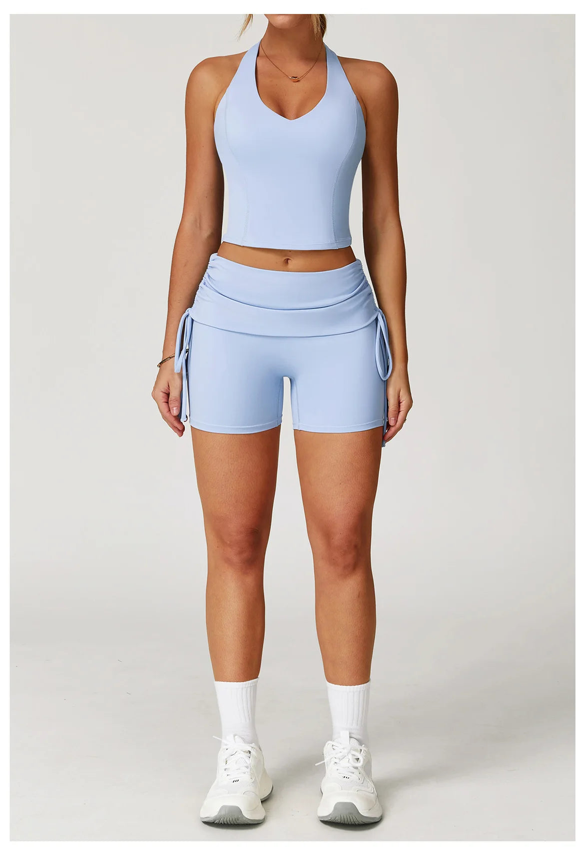 Women’s 2-Piece Tracksuit Yoga Set – High Waist Leggings & Sports Bra for Gym, Fitness & Athletic Wear