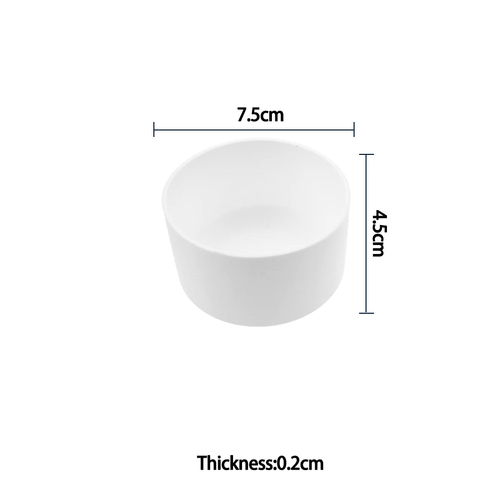 For Better Life , 7.5cm Soft Silicone Cup Bottom Protector Sleeve - Anti-Damage Accessory for Glass Water & Tea Bottles
