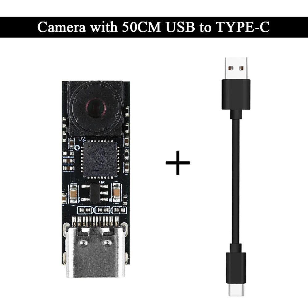 ESP32-S3 USB Type-C Camera Module - 1MP 720P 1280×720 65° Camera for Windows 10/11 and Android Development Boards