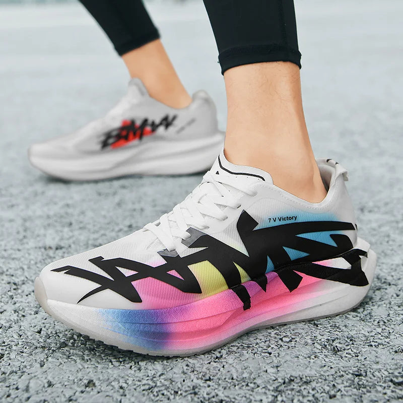 Men's & Women's Carbon Plate Running Shoes - Lightweight Marathon Training & Race Sneakers