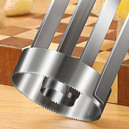 Stainless Steel Pineapple Meat Remover and Core Peeler - Quick and Easy Pineapple Knife