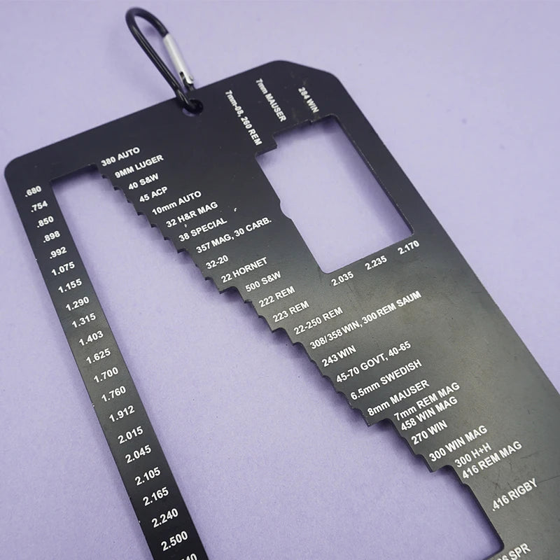 Ammo Case Length Gauge - Cartridge Case Measurement Tool for Brass Reloading