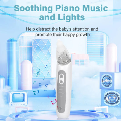 Rechargeable Electric Baby Nasal Aspirator - Gentle Nose Cleaner for Infant Nasal Care