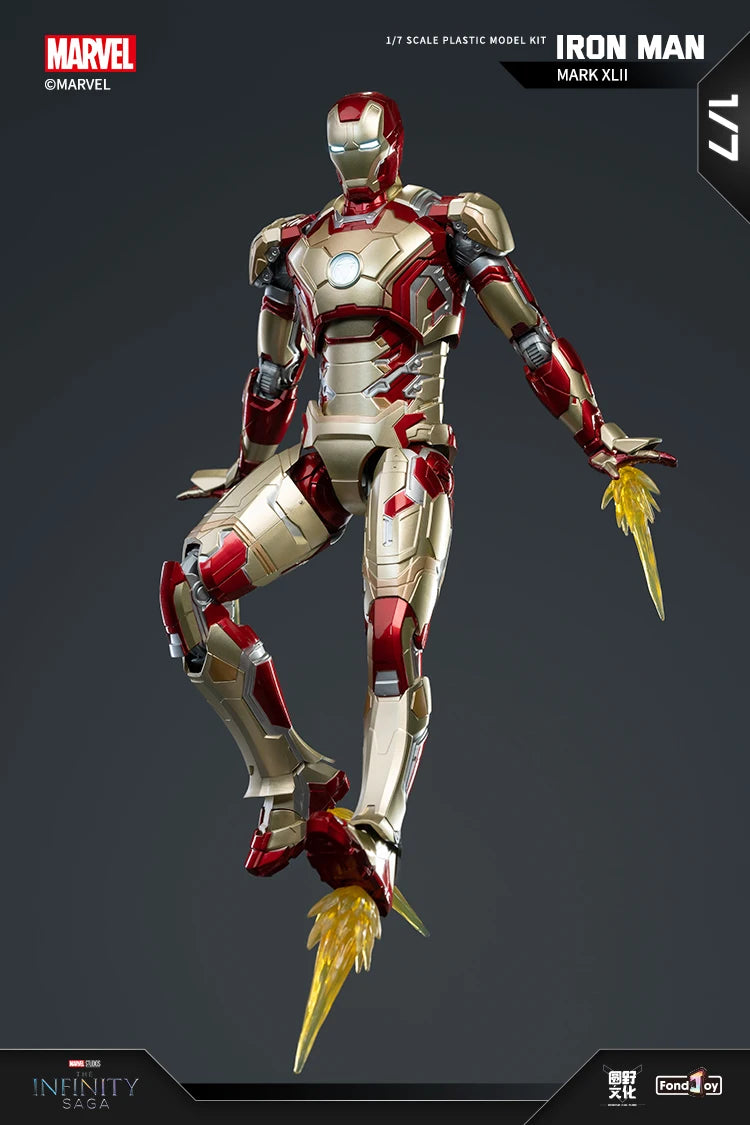 1:7 Original FondJoy Iron Man Action Figures – MK42, MK43, MK5, MK6, MK7 DIY Model, Tony Stark Legend Collection Toy for Kids Gift