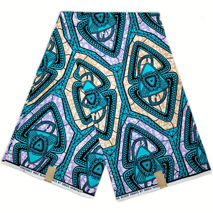 100% Cotton African Ankara Wax Fabric - Soft Real Wax Print for Dresses