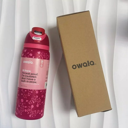 Owala Insulated Stainless Steel Water Bottle with Straw – BPA-Free Sports Bottle (24oz/32oz) for Travel