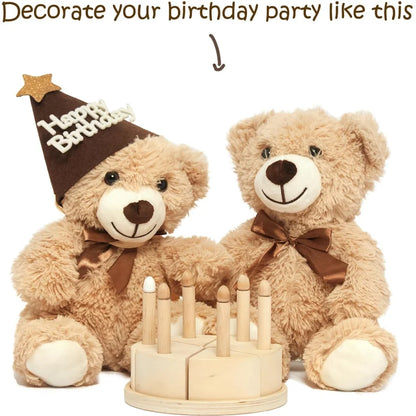 13.5in Teddy Bear Plush Toy - Cute Stuffed Animal Gift for Kids, Girlfriend, Christmas & Birthday