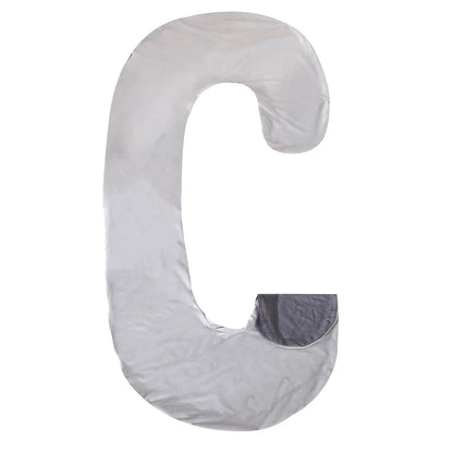 C-Shape Pregnancy Nursing Pillow Cover – Replacement Body Pillow Case for Maternity Sleep & Leg Support